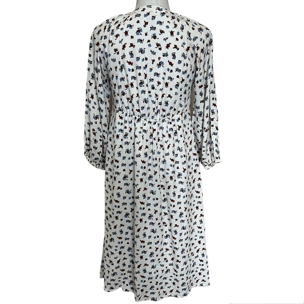 The Nines by Hatch White Floral Button Front Maternity Dress Womens Size XS - Picture 4 of 12